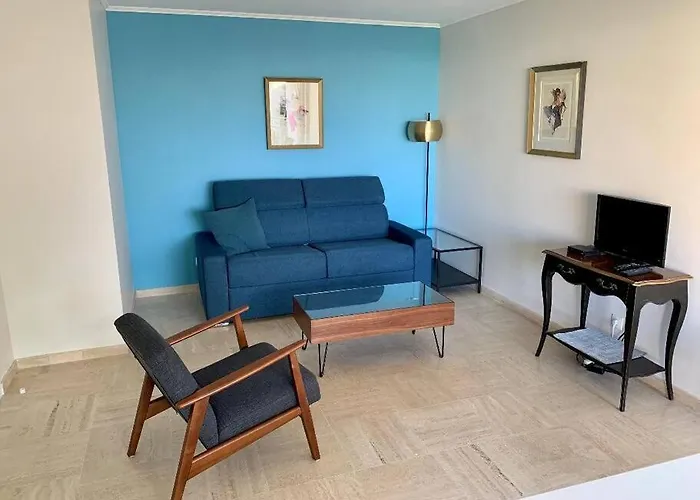 Croisette And Beaches. View On Gardens And Sea.