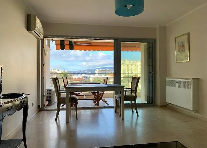 Croisette And Beaches. View On Gardens And Sea.